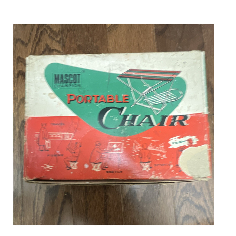 Mascot Champion Portable Chair Foldable Camping Chair Red/White/Blue