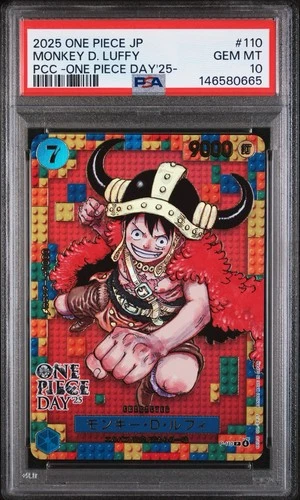 PSA 10 One Piece Card Monkey D. Luffy P-110 ONE PIECE DAY 25 Japanese