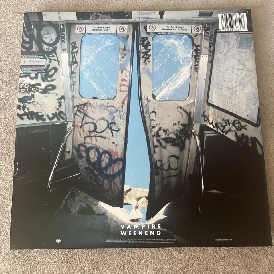 Vampire Weekend Only God Was Above Us Clear Vinyl SIGNED In Berkeley @ TheGreek - Image 2 of 4