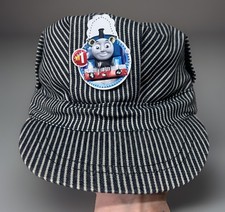 Thomas the Tank Engine Conductor Cap Striped Train Hat for Toddlers and Kids