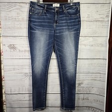 BKE Stella Y2K Low Rise Skinny Jeans 33 Dark Wash Stretch Indie Western