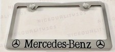 Mercedes Benz Amg Stainless Steel License Plate Frame Rust Free W Bolt Caps Mercedes Benz Amg Stainless Steel License Plate Frame Rust Free W Bolt Caps