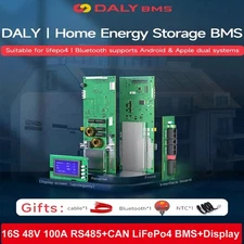 Daly Smart BMS Home Energy Storage 16S 48V 100A CANBUS RS485 for Solar System