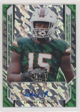 2021 Leaf Metal Draft Portrait Green Marble 7/10 Greg Rousseau Gregory Auto 0b2