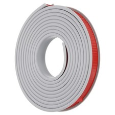 16.4Ft U-Shape Edge Banding Furniture Edge Protector Grey 15mm/0.59"