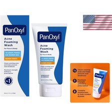 10 Benzoyl Peroxide Acne Foaming Wash - Maximum Strength 5.5 Oz Daily Cleanser