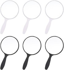 10 Pcs Small Handheld Mirrors Travel Makeup Hand Mirrors Potable Cosmetic Mirro