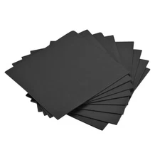 8 Pack 9.84 x 9.84" 3mm Thickness EVA Foam Sheets for Arts Black