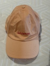 Lululemon Wordmark Baseball Ball Cap Coral Orange S/M