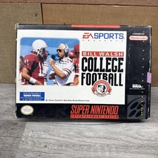 Bill Walsh College Football (Super Nintendo, 1994) 100% CIB w/Reg Card! SNES