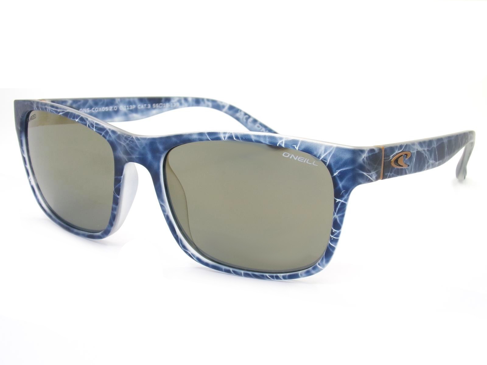 O'Neill Polarized Sunglasses Coxos 2.0 Water Print w/ Gold Mirror AR Lenses 113P