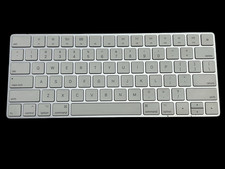 Apple Magic Keyboard White Wireless Bluetooth Mac A1644 Tested NEEDS New Battery