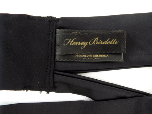 Honey Birdette Black Lace Maroon 2 Piece Garter Belt Large XL Luxury Suspender - Picture 21 of 24