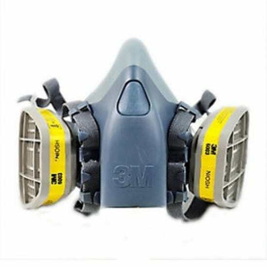 3M 7503 Half Face Mask Respirator & 2- 6003 Organic Vapor Acid Gas