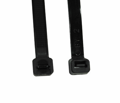 Schwarze Polyamid-Kabelbinder (100 Stück) – 100 Mm Lang, 2,5 Mm Breit, UV-beständig, Temperaturbeständig