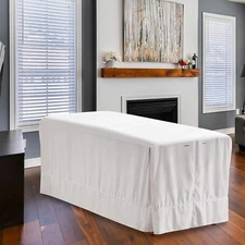AMZDOTD Microfiber Massage Table Skirt Fits all standard size stationary and por