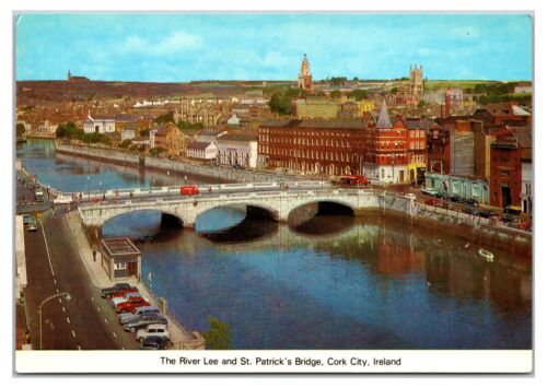 1960s - River Lee & St. Patrick's Bridge, Cork City, Ireland Postcard (UnPosted) - Picture 1 of 2