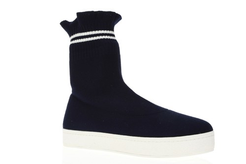 NINA Bobby Sandals in New Navy Luster Satin