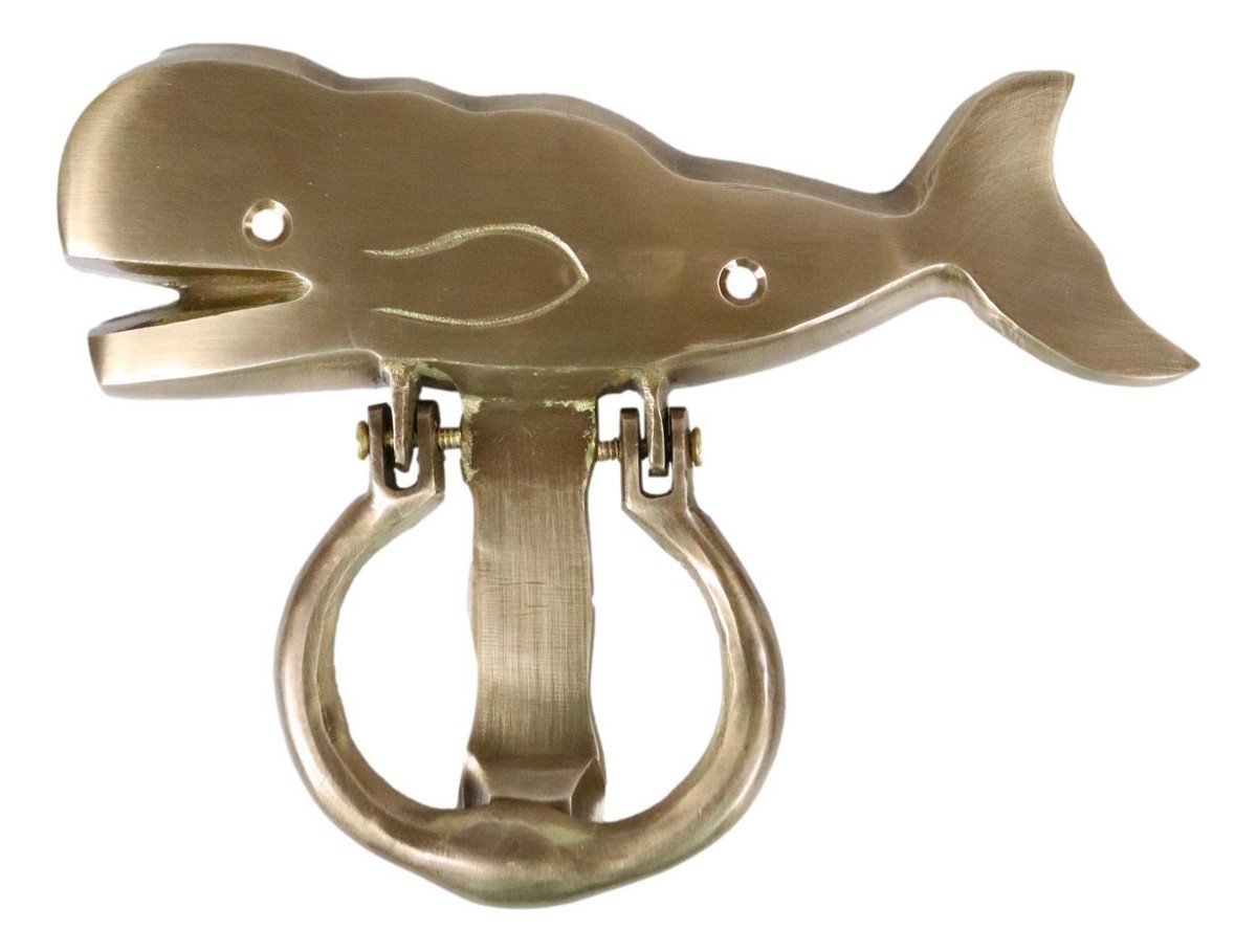 Solid Brass Sperm Whale Door Knocker Solid Brass Sperm Whale Door Knocker