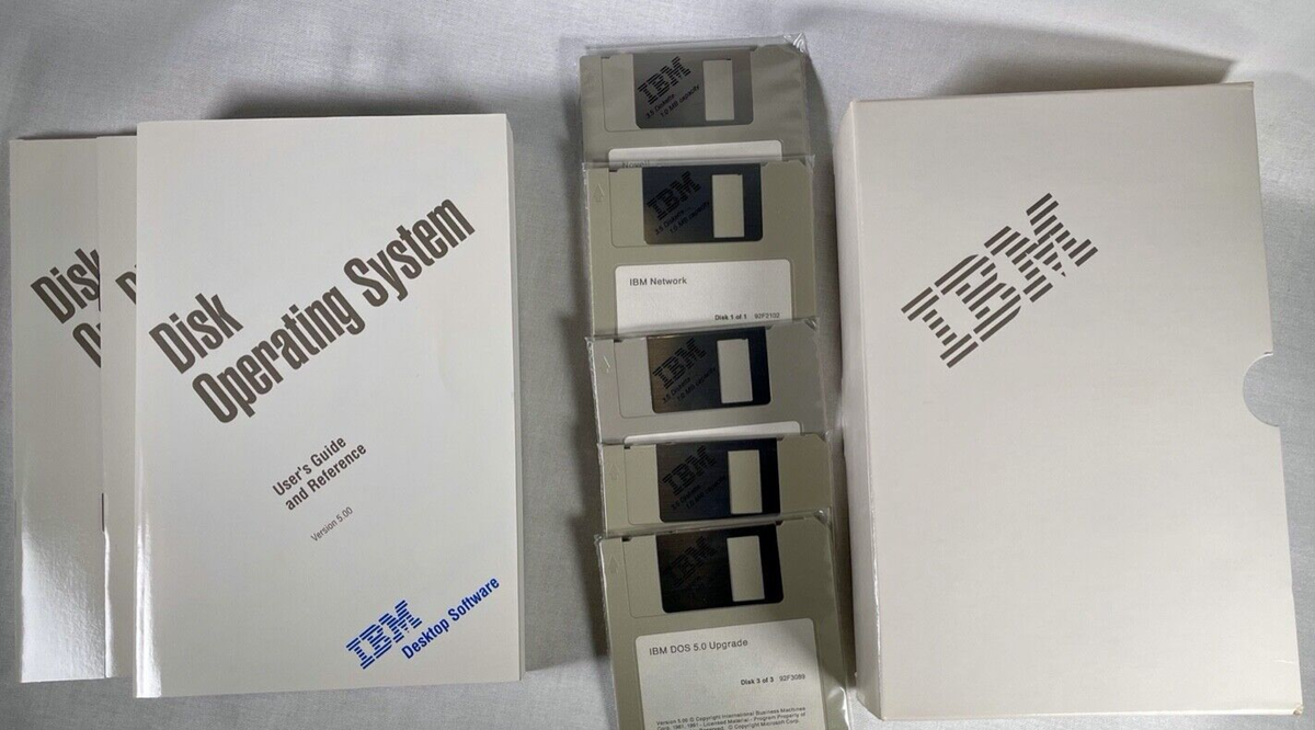 IBM DOS versions 5.0 Upgrade PS/2 Compatible | eBay