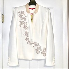 Catherine Malandrino Embroidered Blazer Jacket