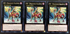 YUGIOH 3x ZW - Dragonic Halberd MP22-EN082 Rare 1st Edition NM/Mint Playset