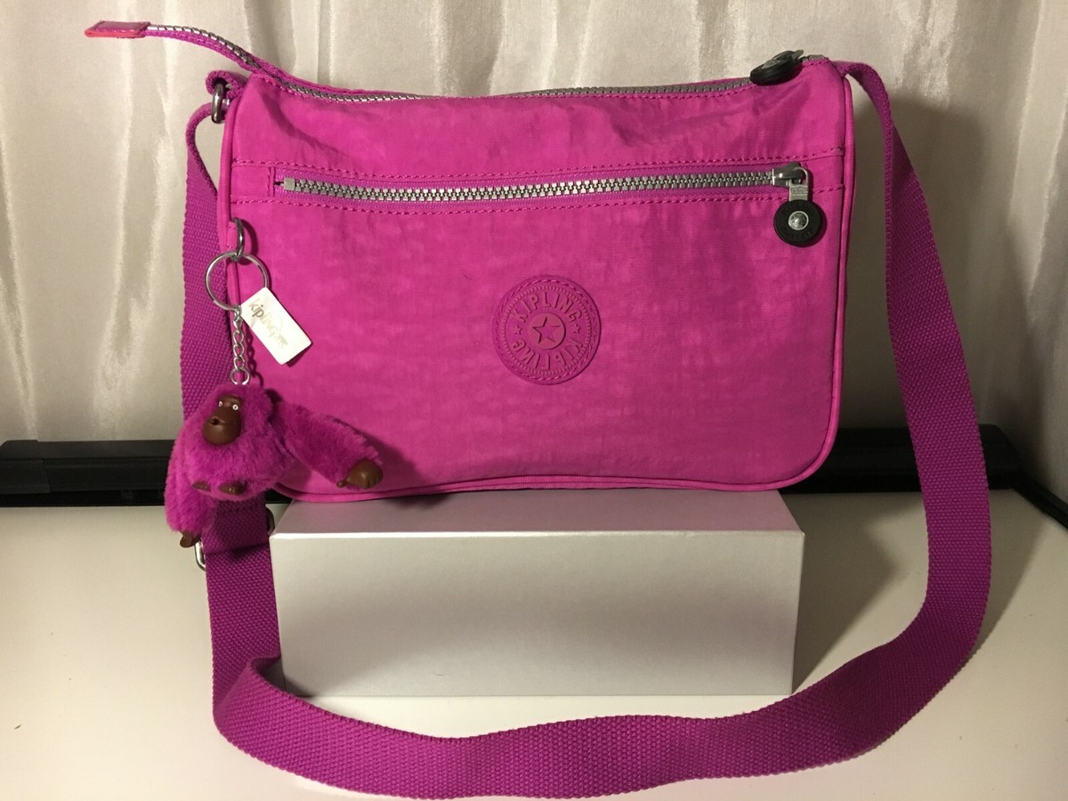 Kipling Bag Callie Shoulder Bag Purse With Monkey Keychain HB6490