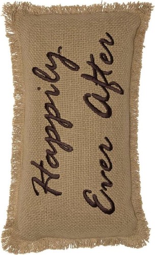 Burlap Throw Pillow 7x13 Decorative Country Accent Farmhouse Decor Wedding Gift - Picture 9 of 10