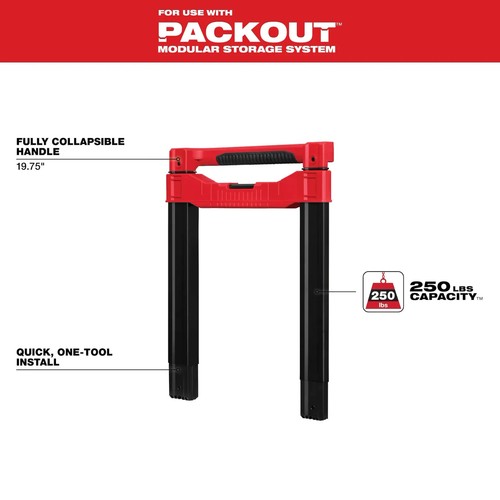 MILWAUKEE 48-22-8027 Maniglia a basso profilo per cassetta degli attrezzi a rulli PACKOUT - NUOVO - Foto 3 di 7