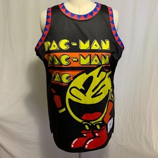 Headgear Classics Basketball Jersey Pac-Man 1980 Puck Man Black Mens 3XL
