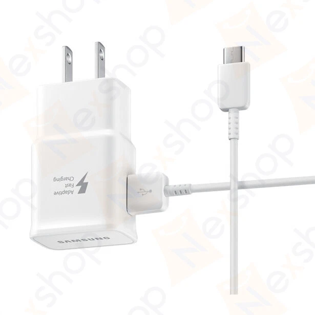 Cargador de pared rápido original Samsung Galaxy S8 S9 Plus Note 8+ y cable USB tipo C Foto 3 de 4