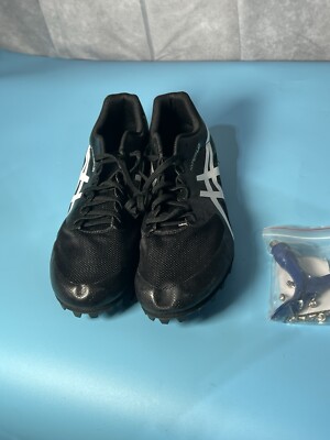 ASICS Track Shoes 1091A019 HYPER LD 6 Black Men's Size 11.5 NWOT Spikes