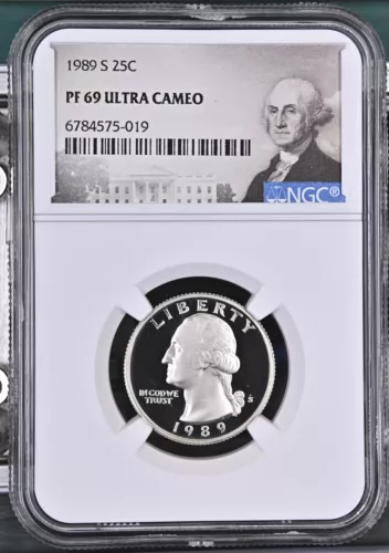 1989 S Quarter Dollars Clad Coinage NGC PF-69 ULTRA CAMEO