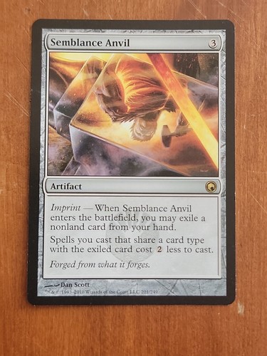 MTG Semblance Anvil Scars of Mirrodin 201/249 Regular Rare - 第 1/2 張圖片