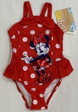 Disney Parks Minnie Mouse One-Piece Baby Girl Swimsuit UPF 50 Size 2 NWT