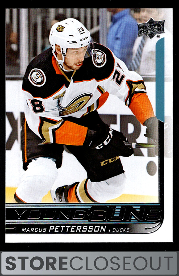 2018-19 Upper Deck #229 Marcus Pettersson Rookie Young Guns RC Anaheim Ducks
