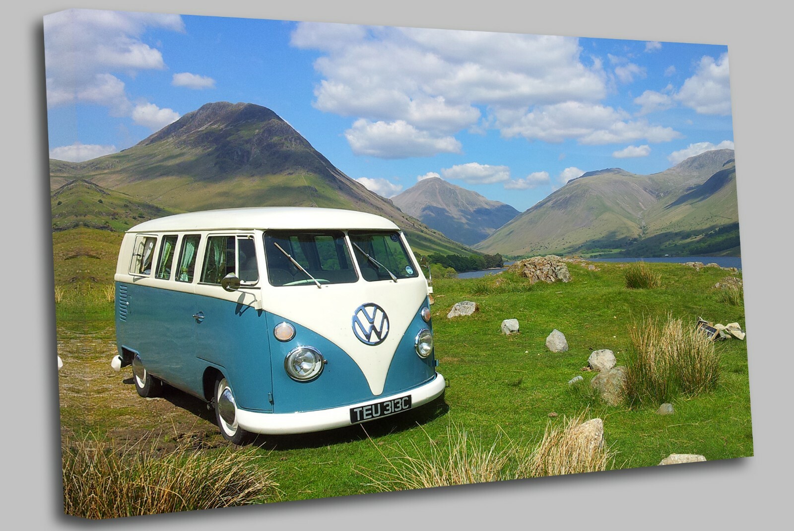 VW Camper Van Canvas Wall Art Picture Print eBay