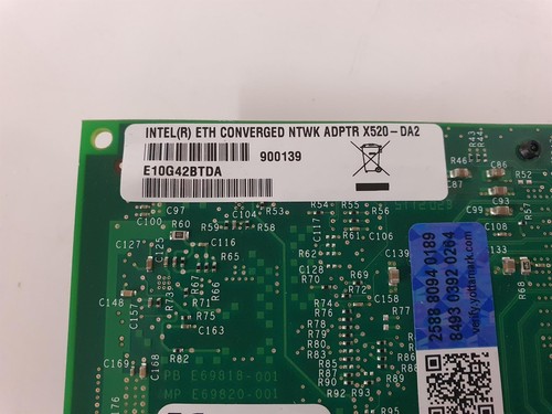 Tarjeta de interfaz de red Intel X520-DA2 10GbE SFP+ PCI-E E10G42BTDA - Imagen 4 de 5