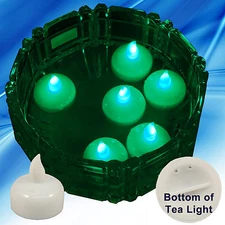 FREESH 36X Waterproof LED Floating Tealight Flameless Candle Wedding Party Green