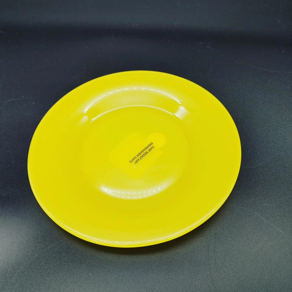 Luminarc Lemon Dessert Plate, Tempered Glass 7.5" in Yellow Made in France NWT - Image 3 of 4