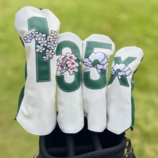 White style / Green style Masters Golf Driver Fairway Wood Hybrid headcover