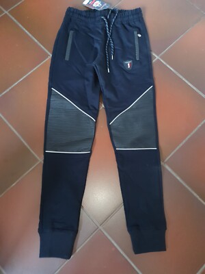Herren Jogging Hose Sport dunkelblau Gummibund Gr. S neu mit Etikett