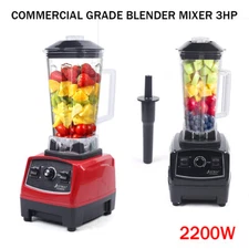 3 HP Household Blender Smoothie Maker 2200W Heavy Duty High Speed 45000RPM NEW