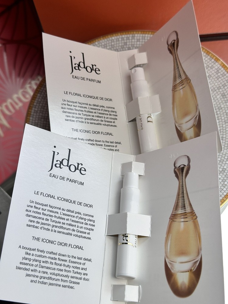 Dior J'adore Eau de Parfum Travel Samples 2x 1ml