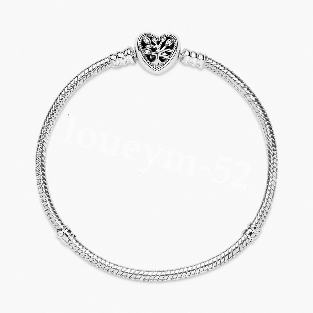 Pandora Heart Clasp Charm Snake Bracelet S925 Sterling Silver UK New eBay