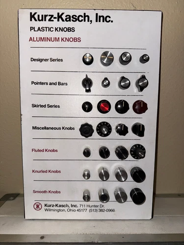 1970's Kurz Kasch Amplifier Radio Knob Dealer Display Actual Samples