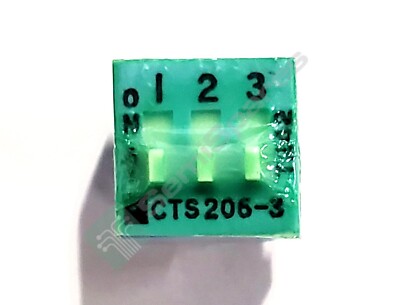 20 pcs. CTS ELECTROCOMPONENTS 206-3ST SWITCH SLIDE DIP SPST 0.05A 24V