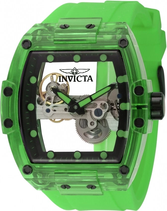 Invicta Men's S1 Rally Diablo Ghost Mechanical Skeleton Dial