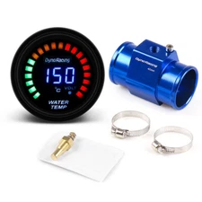 2'' 52mm Digital Water Temp Temperature Gauge w/40mm Joint Pipe Sensor Adapter