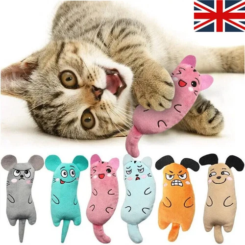 Catnip Toys Pet Cat Kitten Chew Toys Teeth Cleaning Interactive for Fun & Play